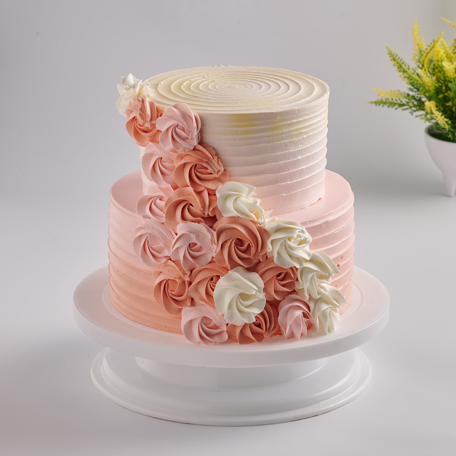 2 tier Anniversary cake - classic-cakes.com