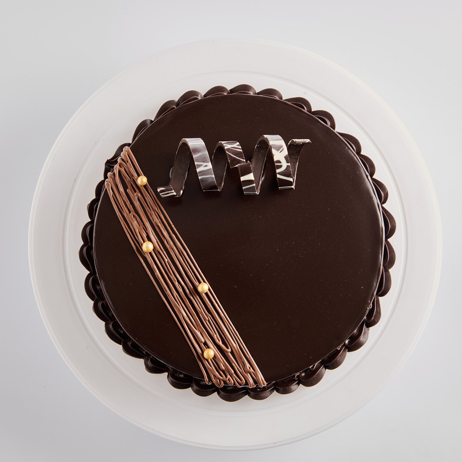 Chocolate Truffle Cream Cake - with a gluten free option.